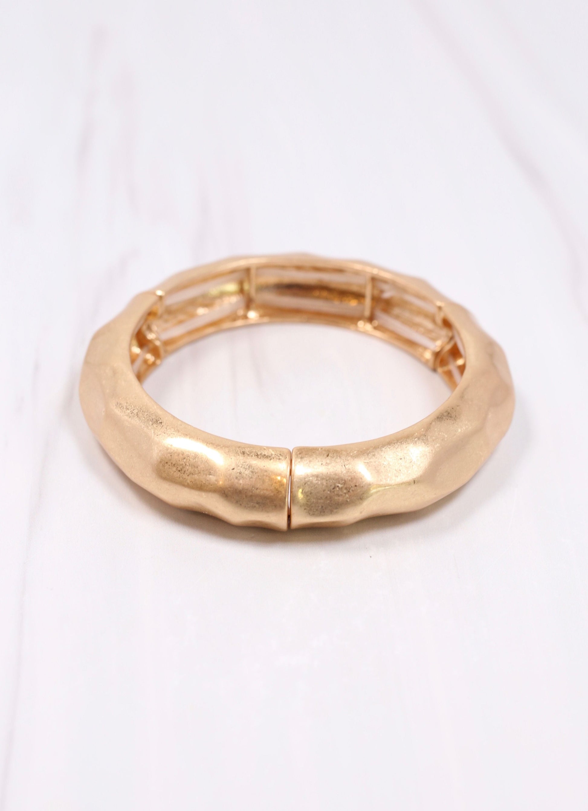 Tyndal Metal Bracelet WORN GOLD - Caroline Hill