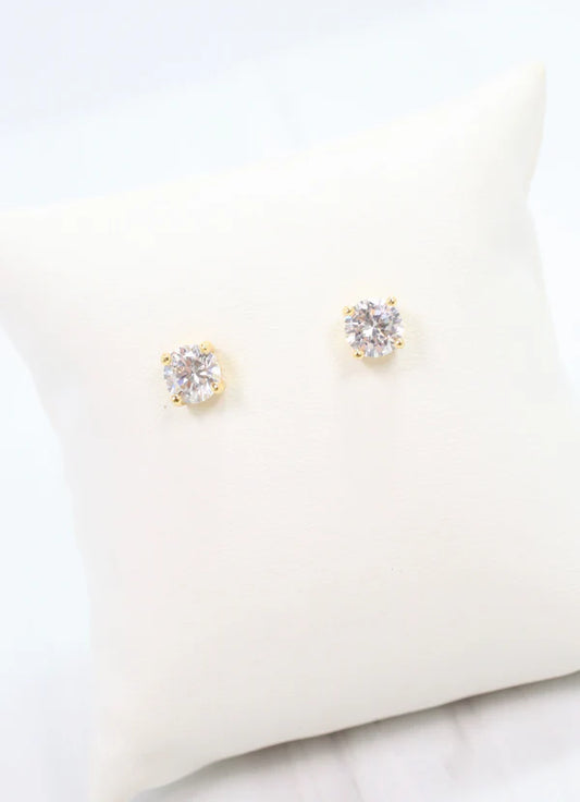 Merriman CZ Stud Earring GOLD