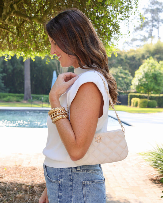 Livi Crossbody Cream Quilted DQ