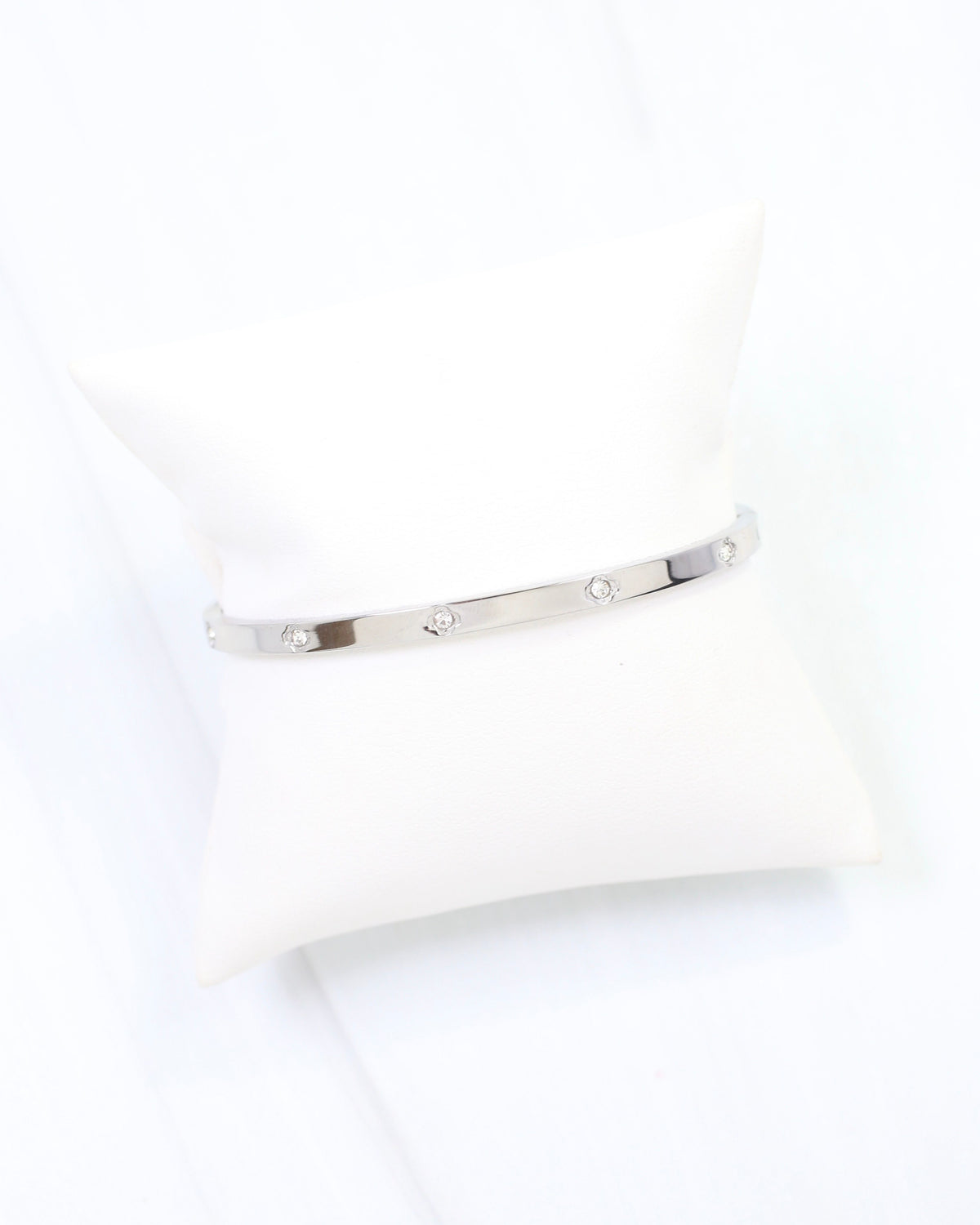 Kerry CZ Clover Bracelet WP Silver
