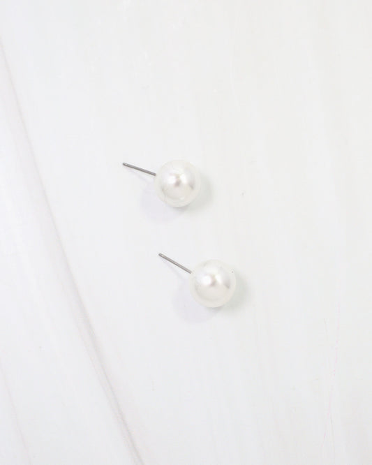 Greenwood Pearl Stud Earring Cream