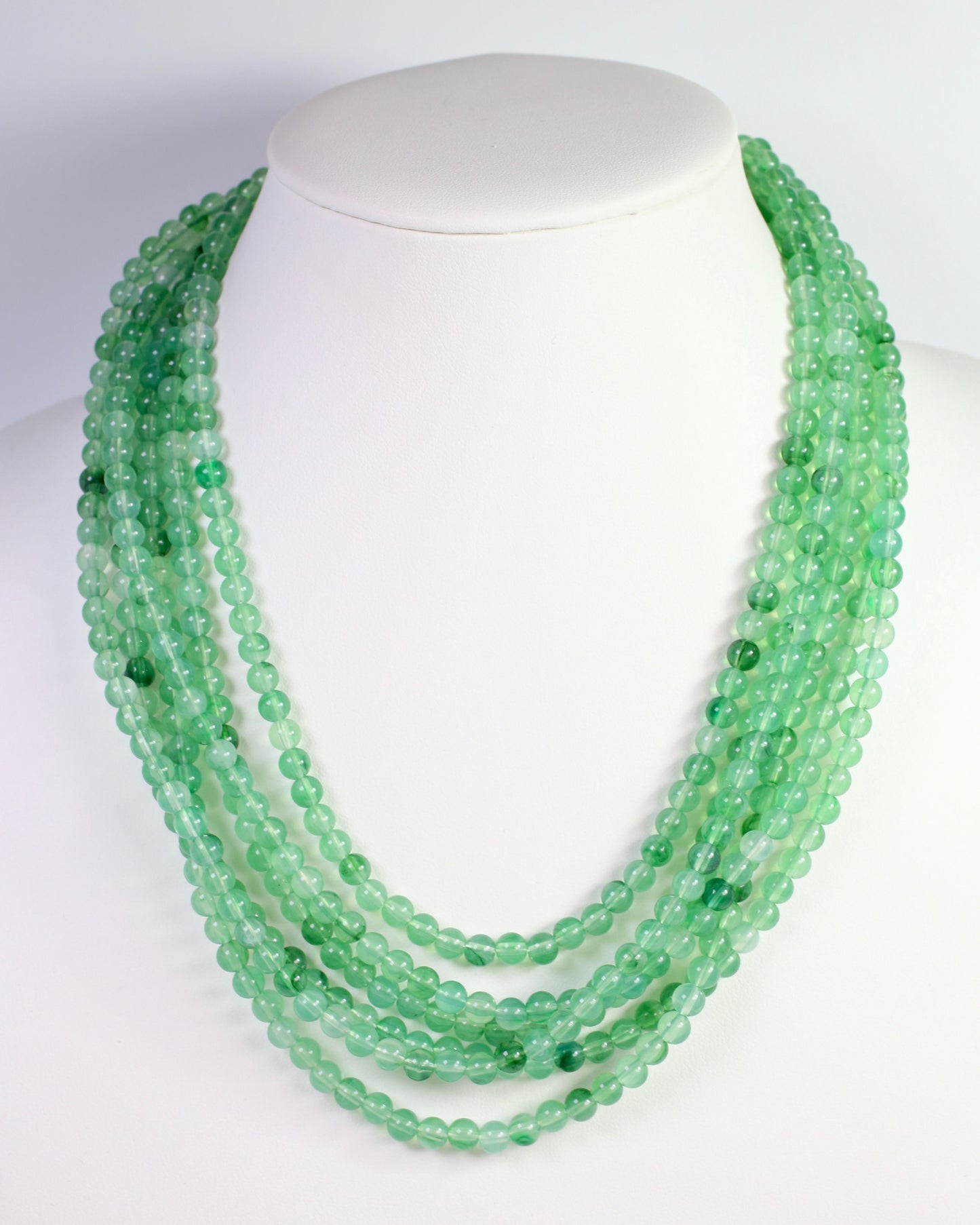 Brookline Layered Beaded Necklace Green