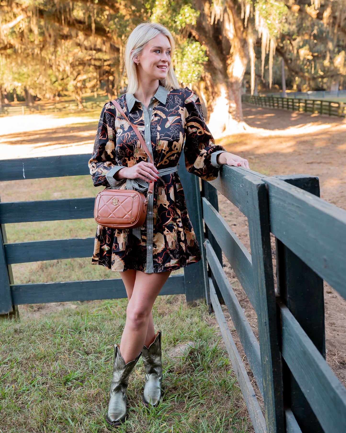 Dallas Button Down Dress - Black