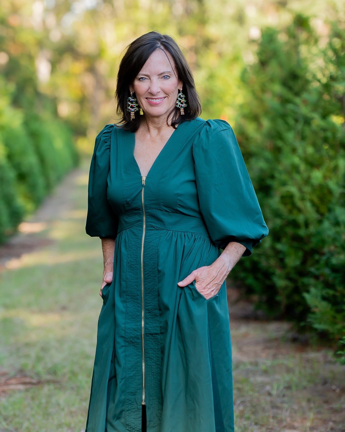 Helena Zip Front Dress