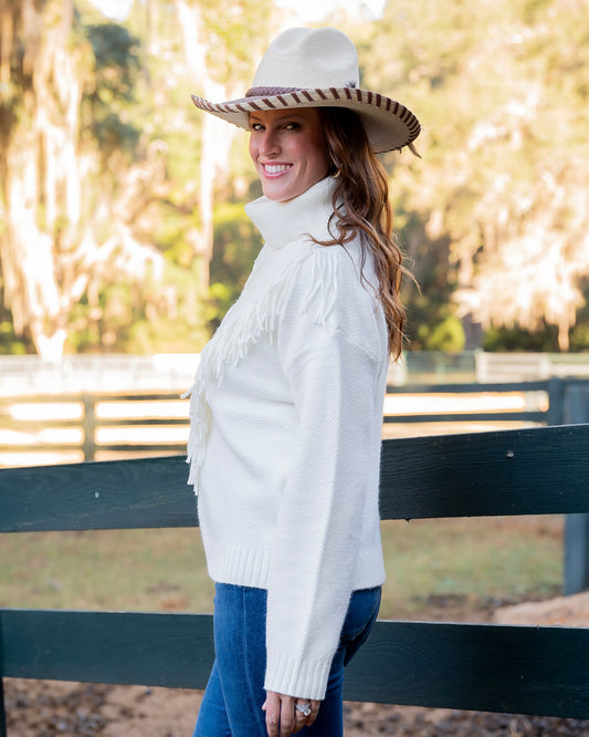 Ayda Cream Long Sleeve Sweater