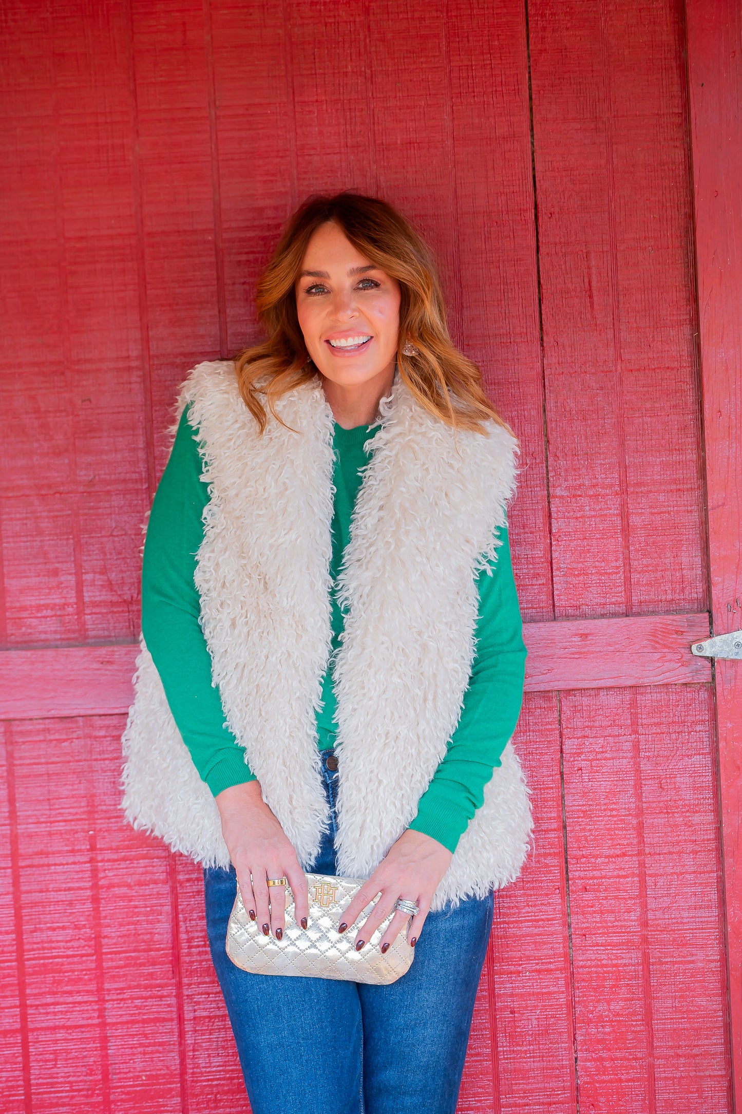 Thompson Shaggy Faux Fur Vest