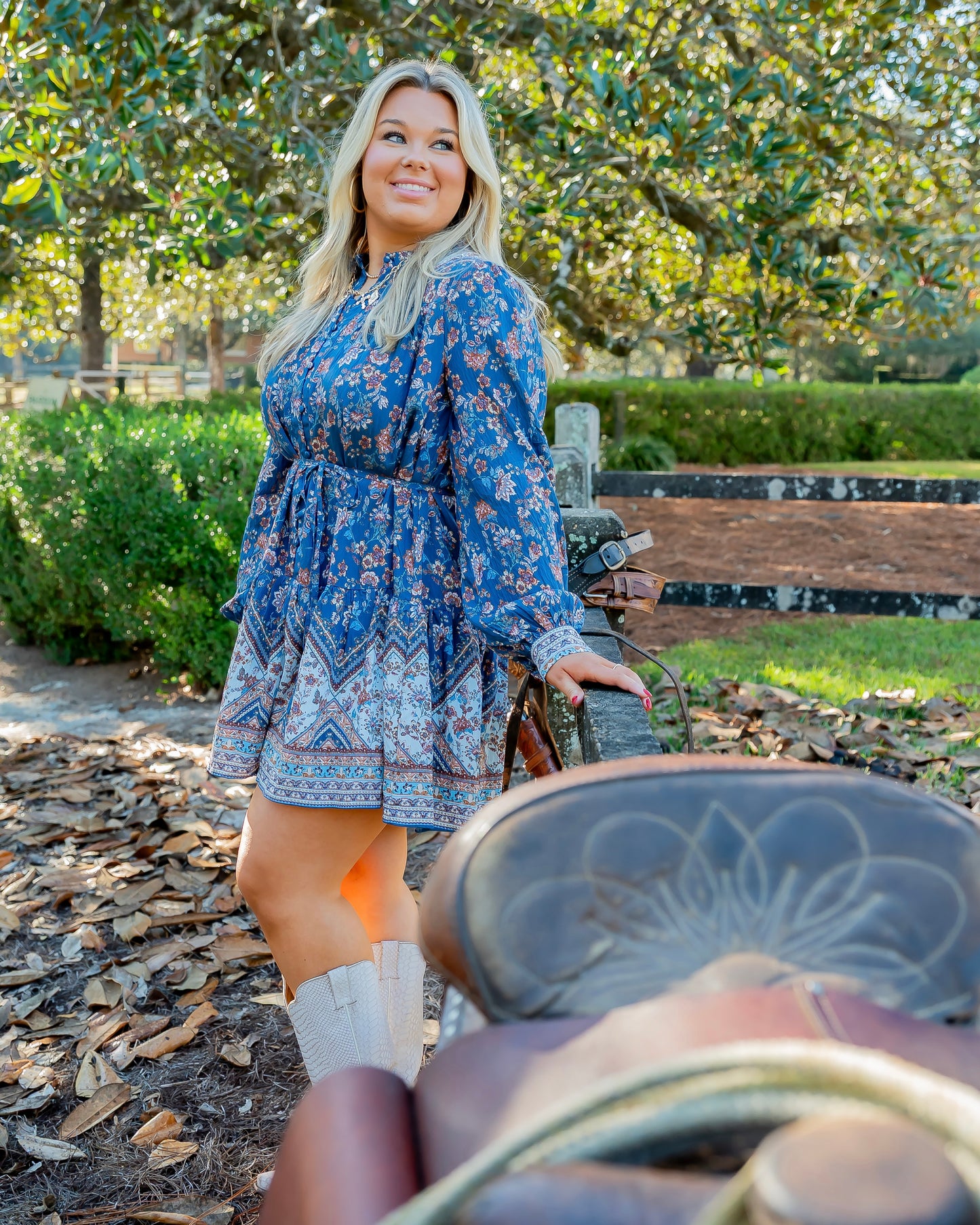 Banff Border Print Dress