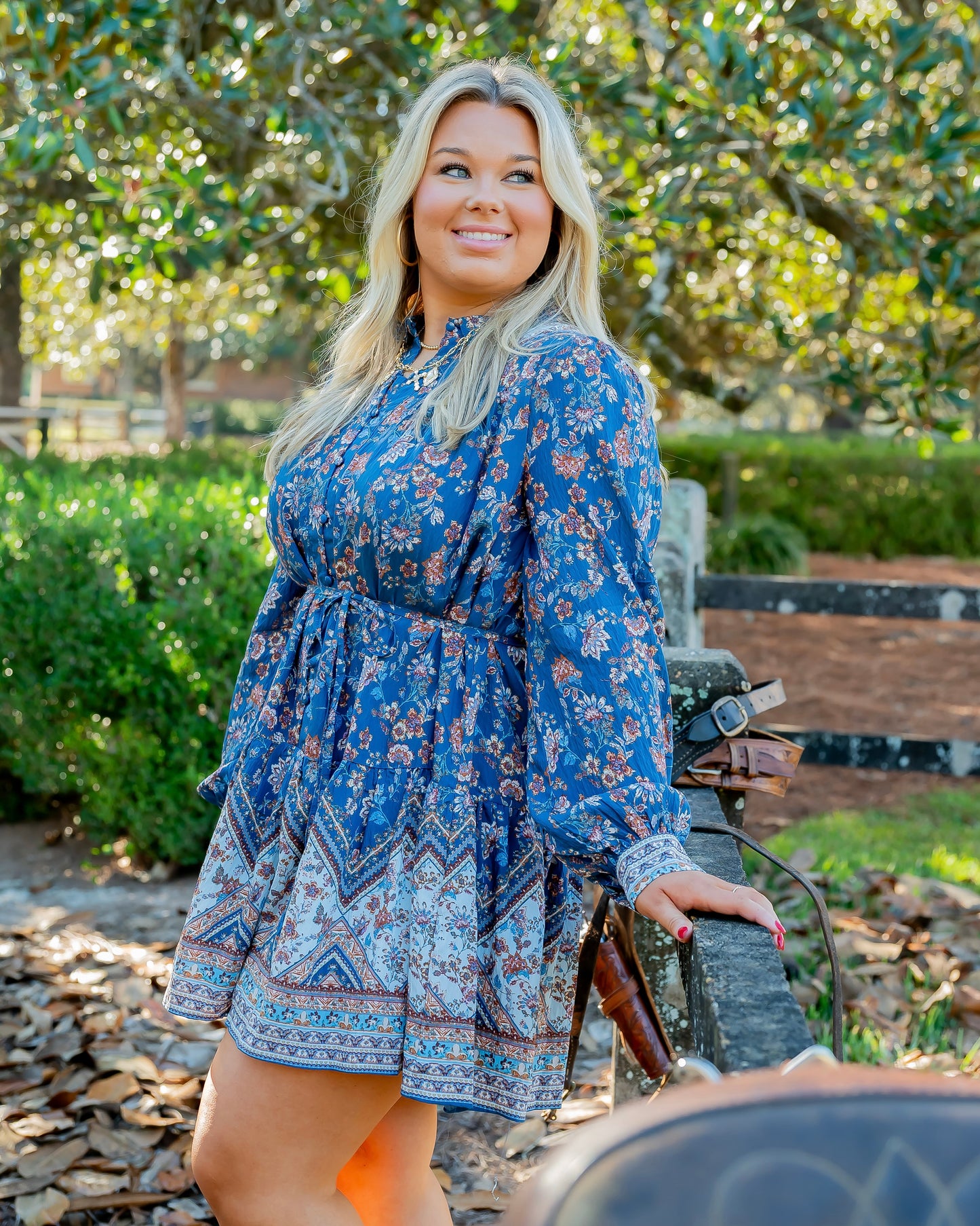 Banff Border Print Dress