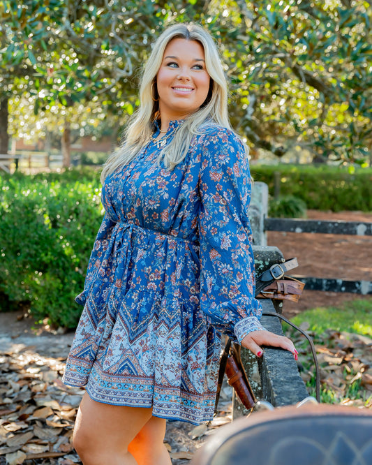 Banff Border Print Dress