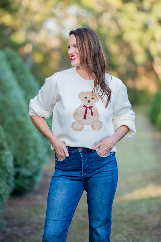 Randolph Teddy Bear Cream Sweater