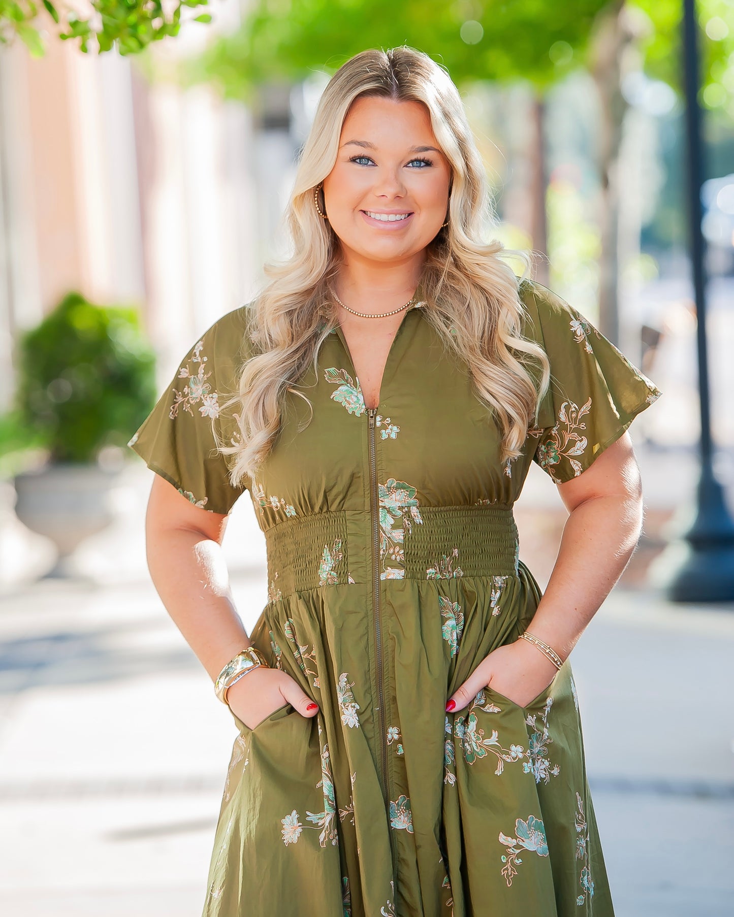 Polly Paisley Print Midi Dress