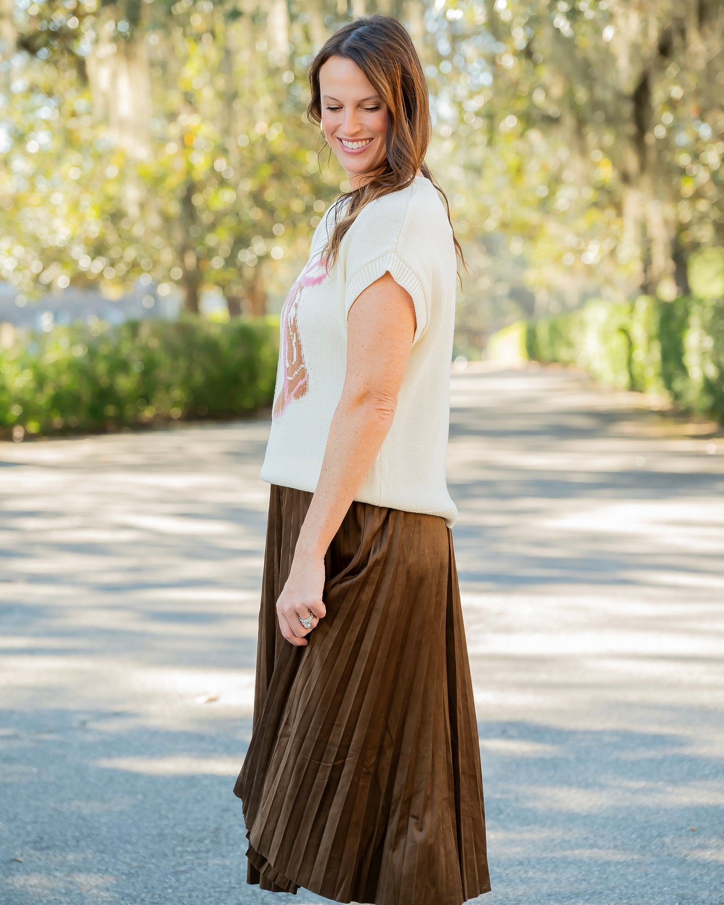 Ambrose Boots and Bow Short Sleeve Sweater