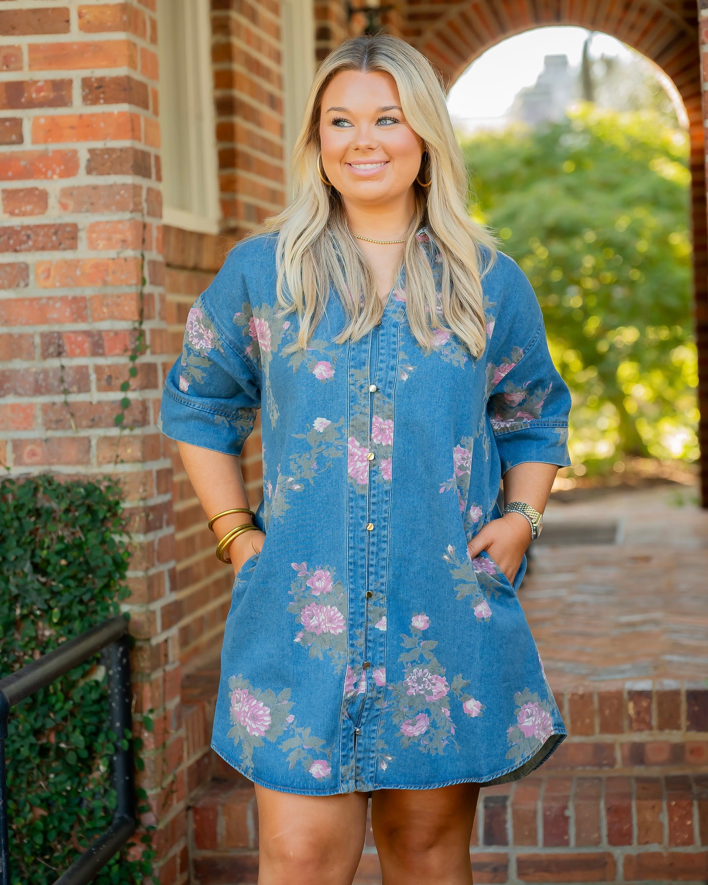 Rangeley Floral Denim Dress