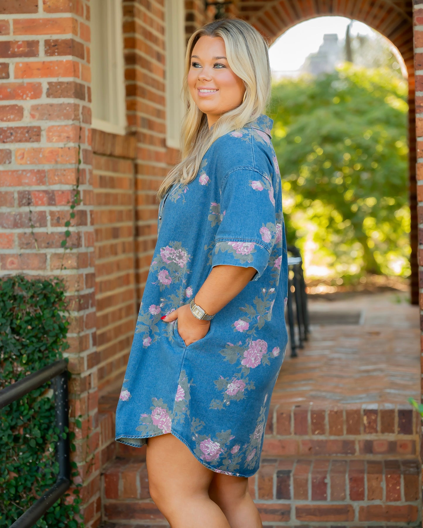 Rangeley Floral Denim Dress