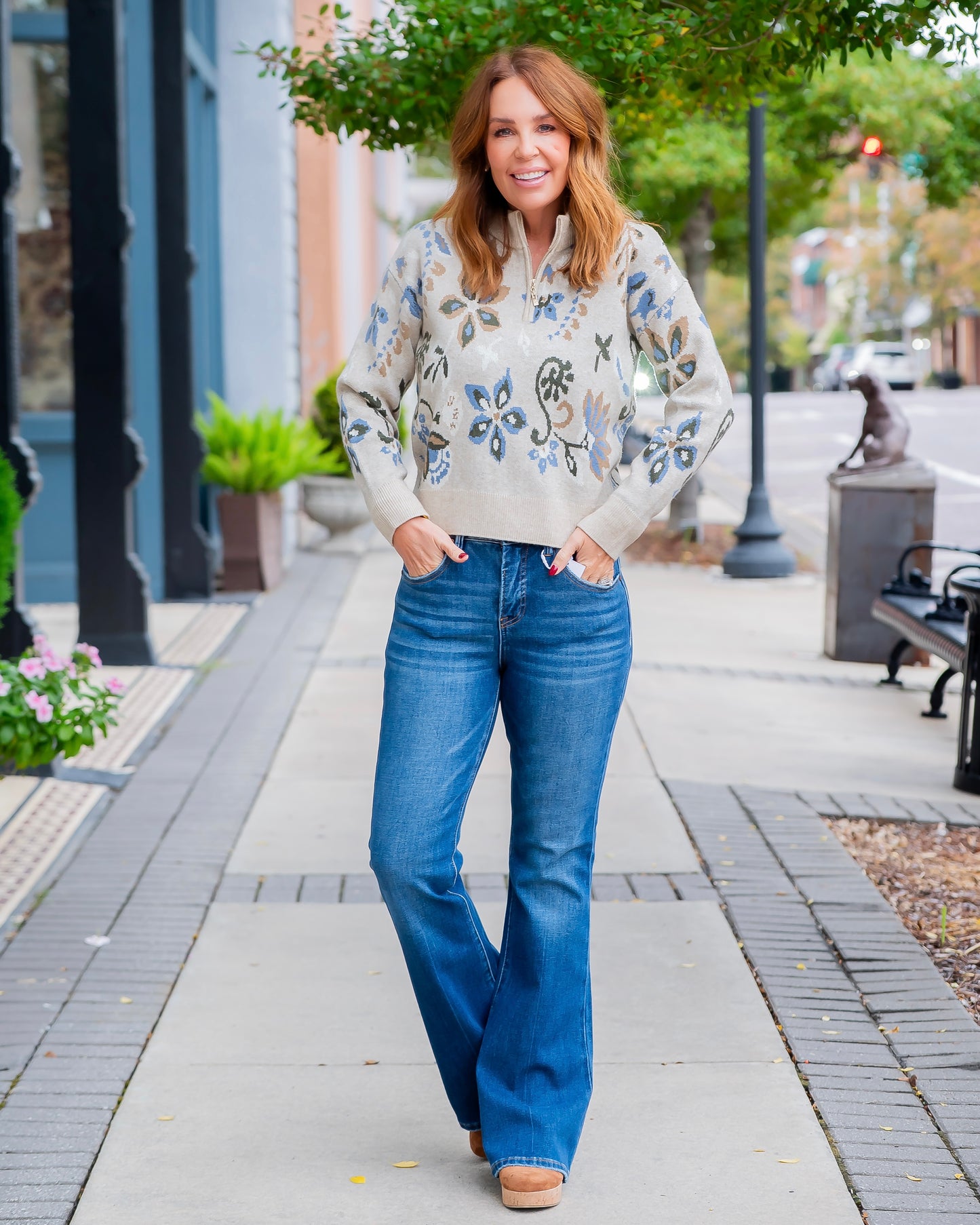 Fielding Zip Front Sweater