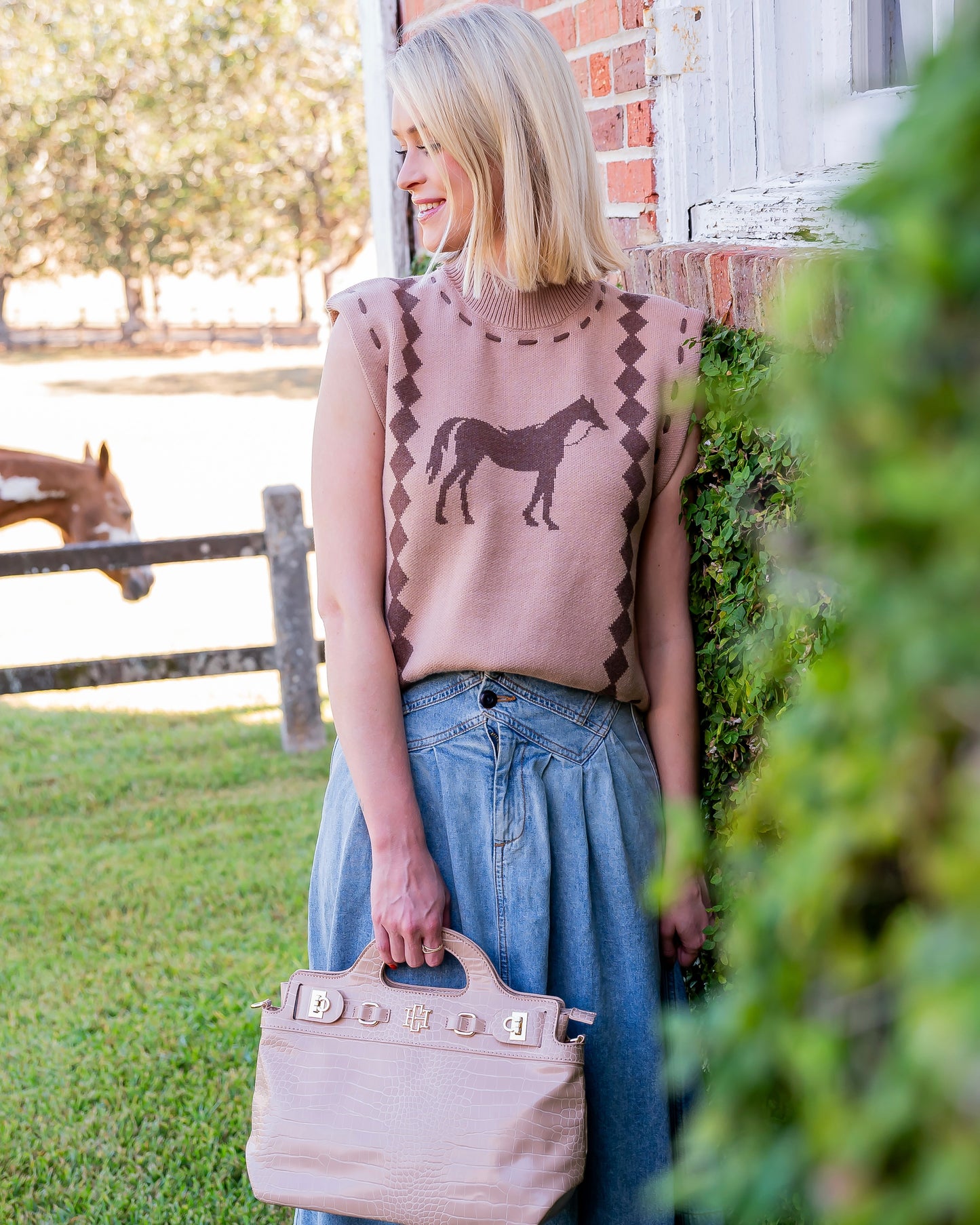 Wellington Horse Knit Vest