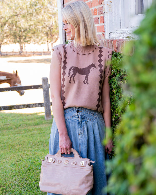 Wellington Horse Knit Vest