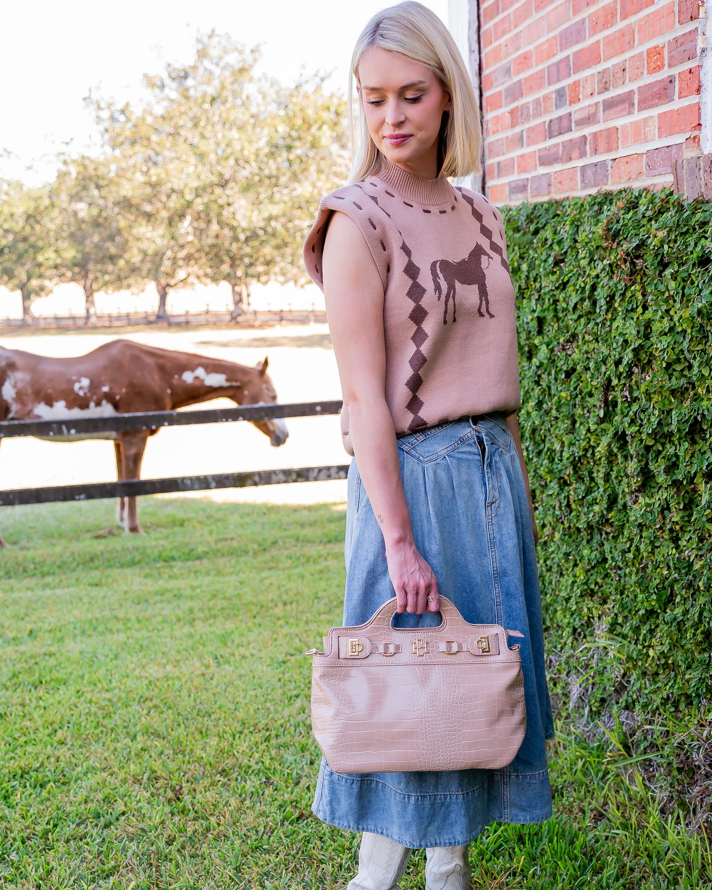 Wellington Horse Knit Vest