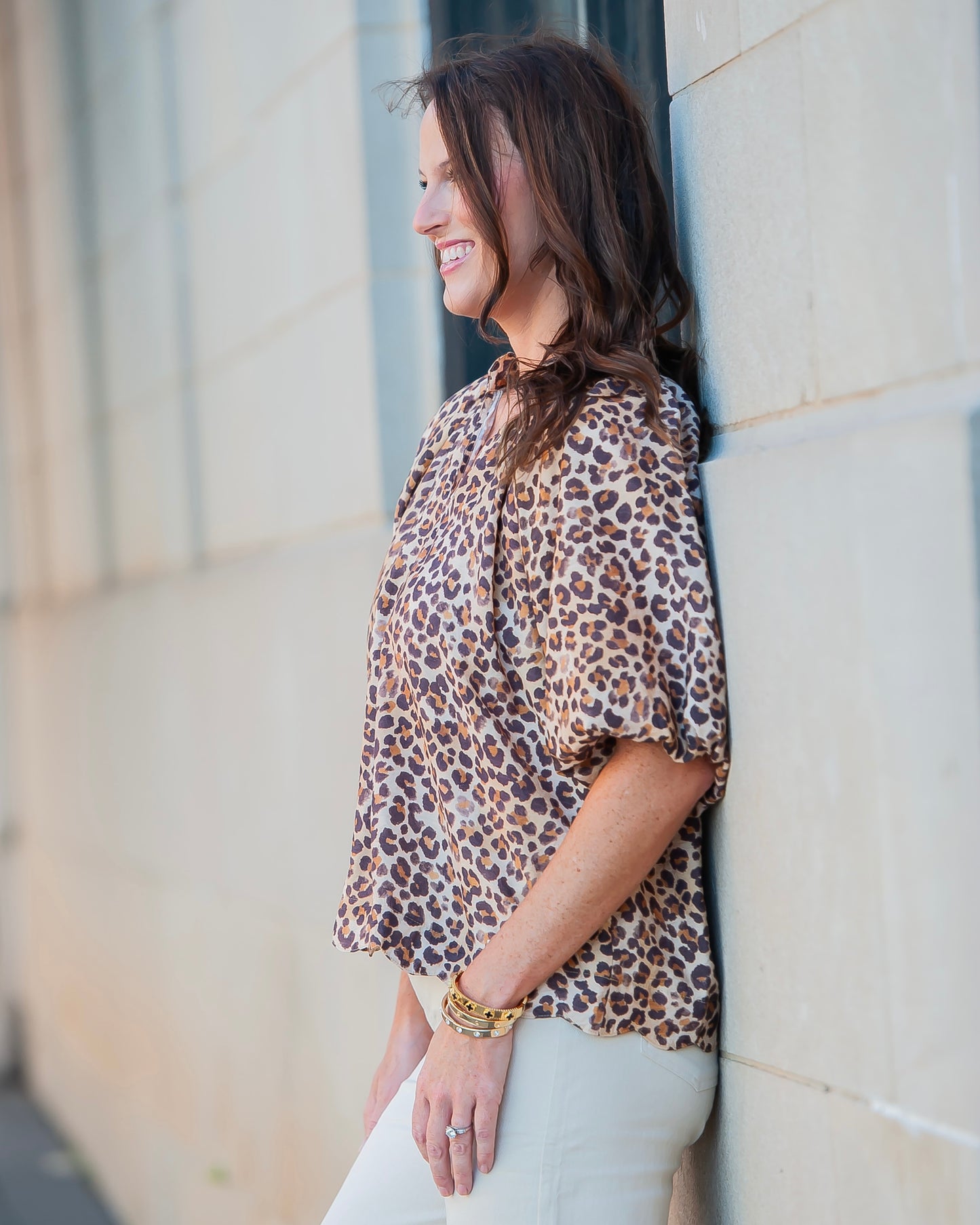 Miley Leopard Top
