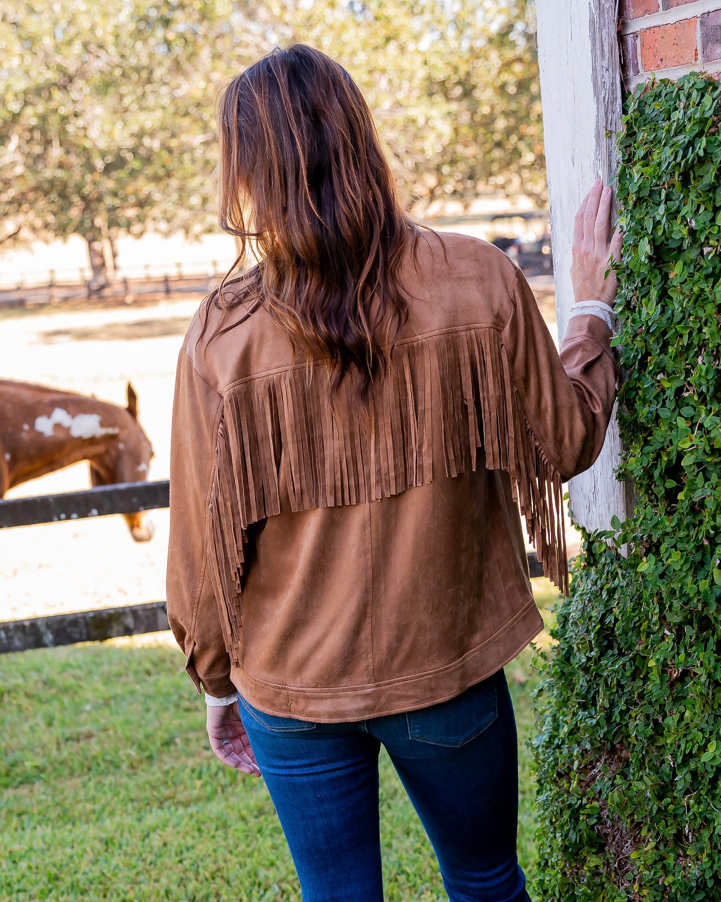 Idalia Suede Fringe Jacket