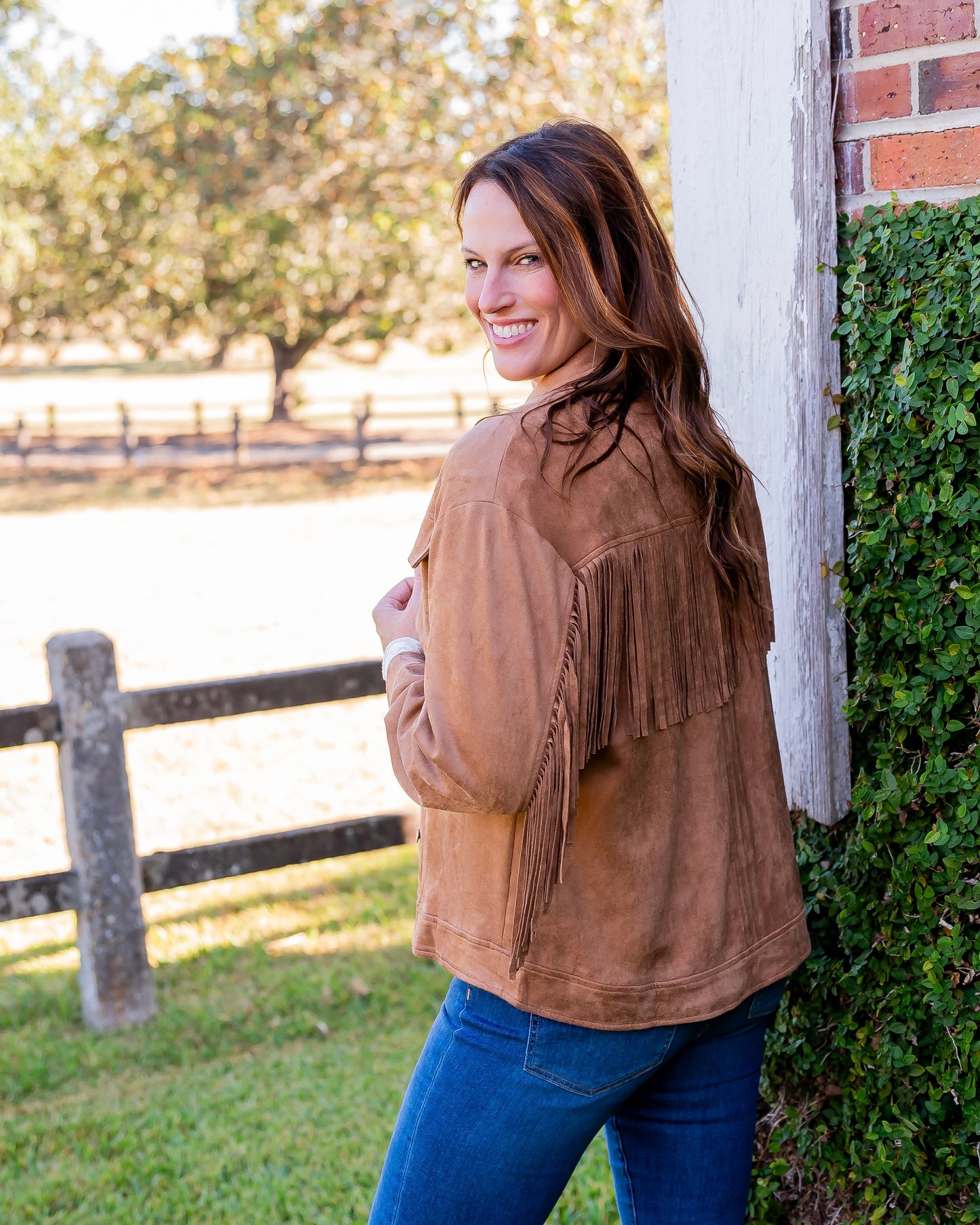 Idalia Suede Fringe Jacket