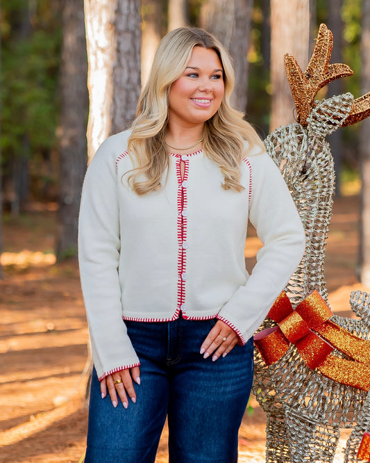 Kennewick Blanket Stich Cardigan