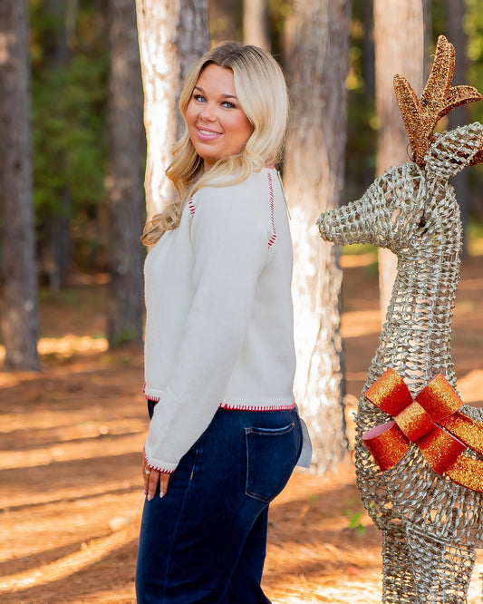 Kennewick Blanket Stich Cardigan