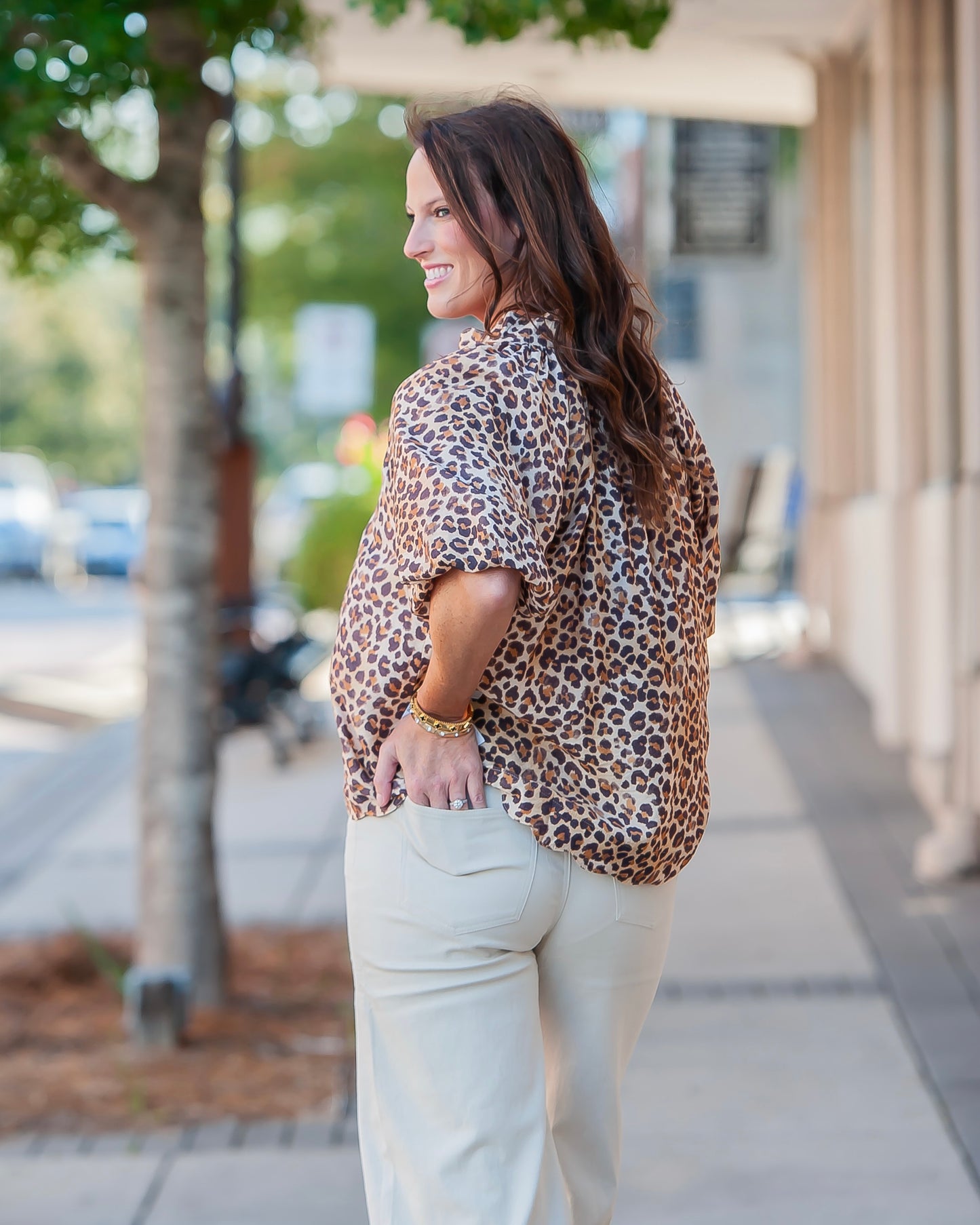 Miley Leopard Top