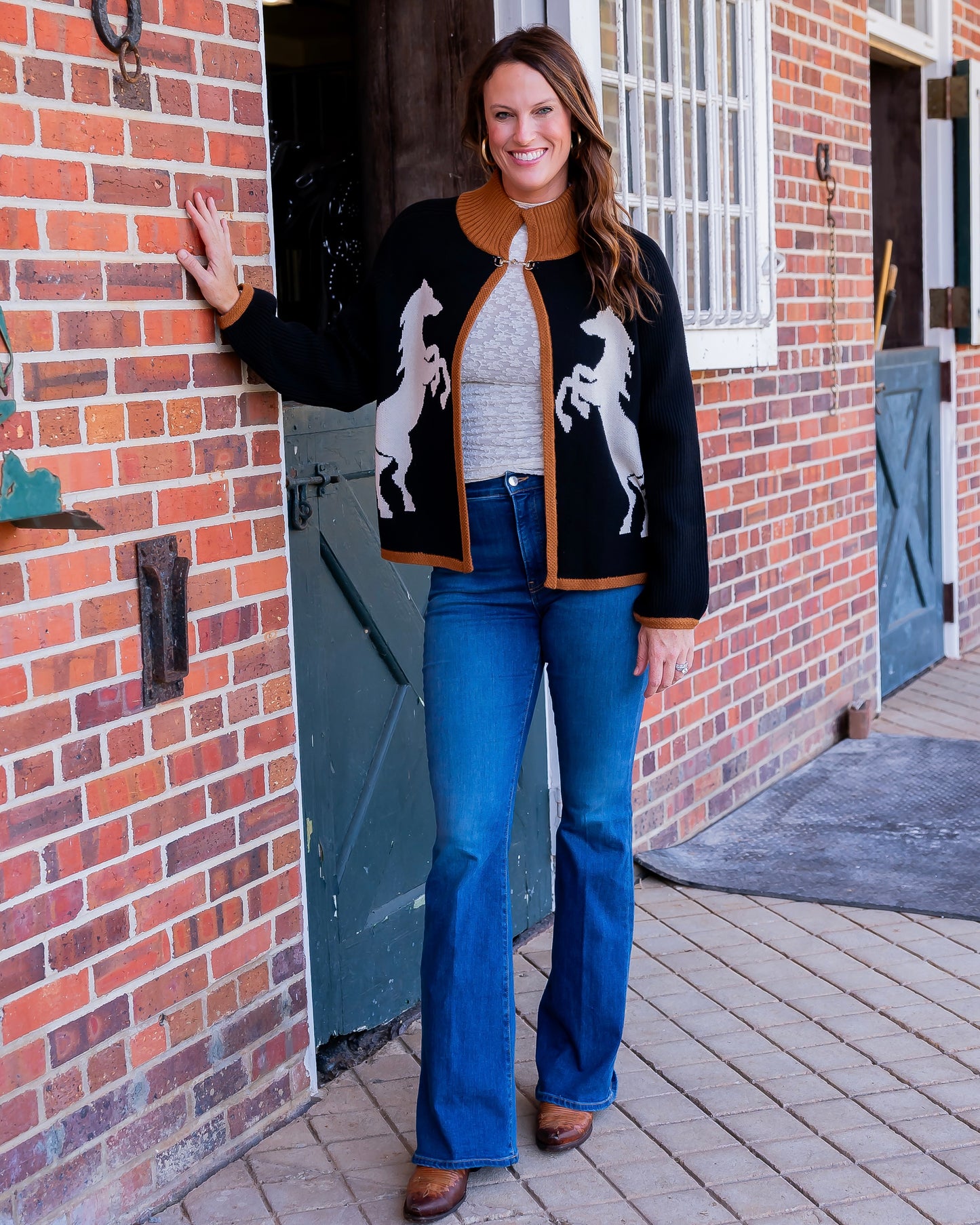 Mercer Horse Print Cardigan