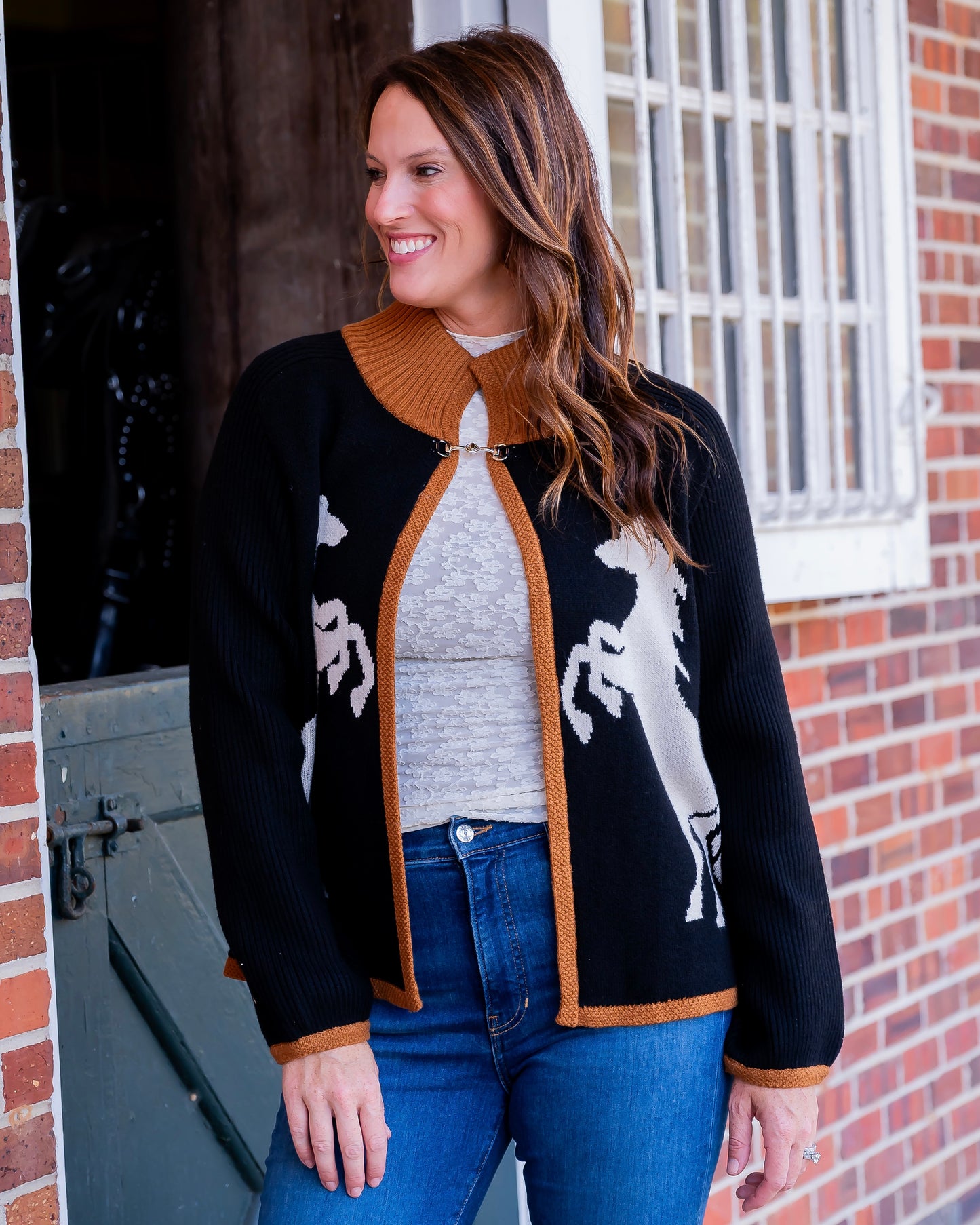 Mercer Horse Print Cardigan