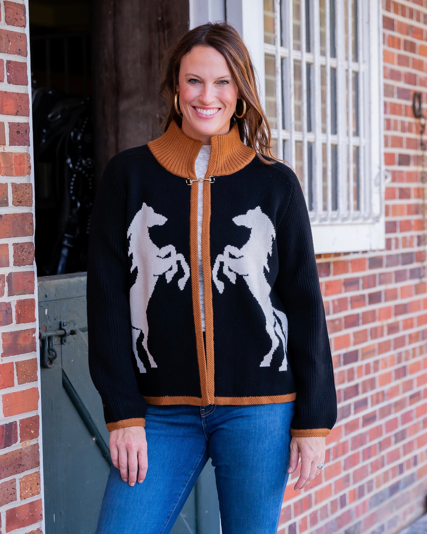 Mercer Horse Print Cardigan