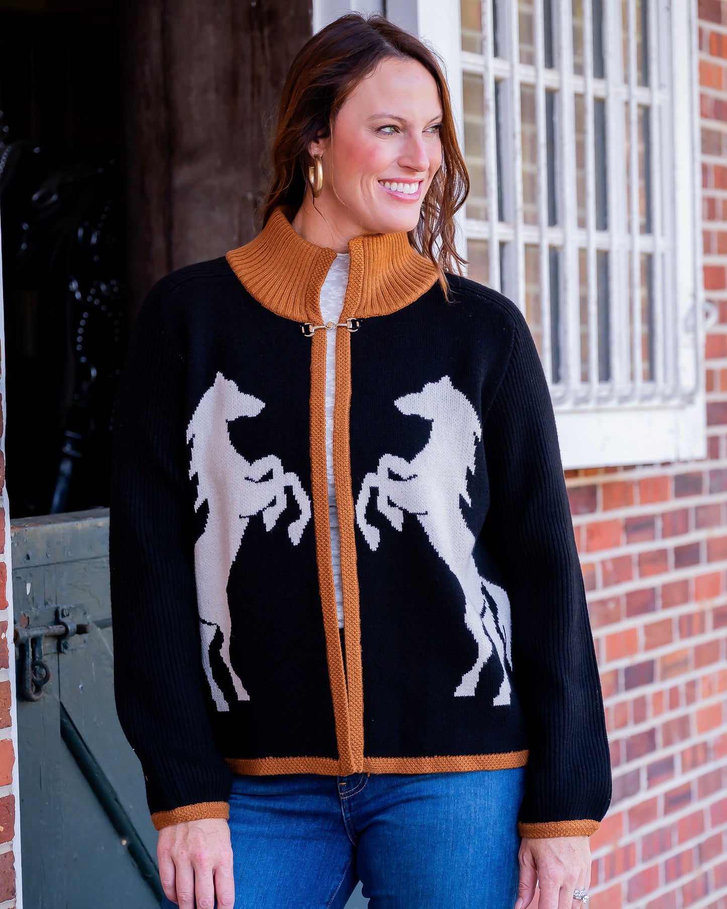 Mercer Horse Print Cardigan