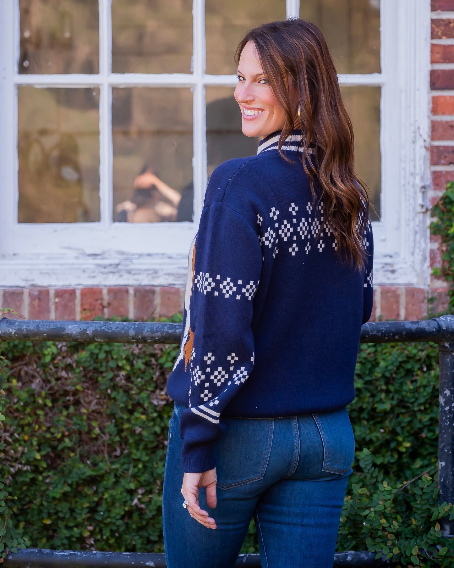 Edmore Horse Print Sweater