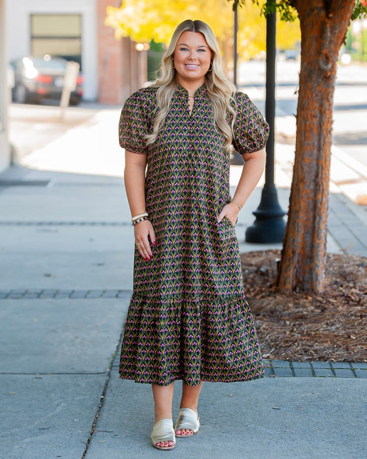 Carswell Floral Puff Sleeve Midi