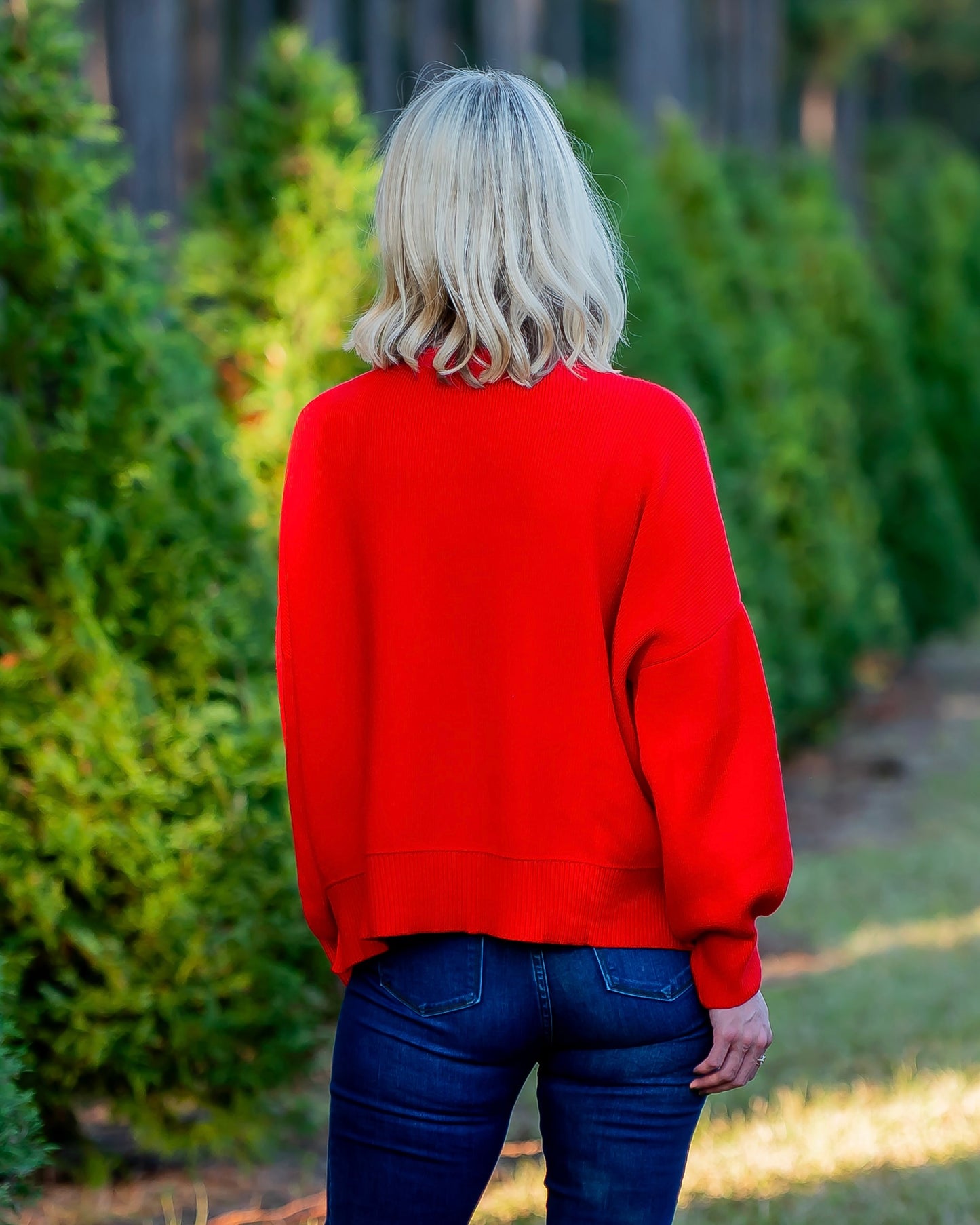 Ryder Crew Neck Sweater - Red