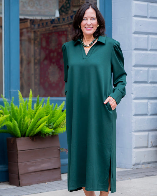 Slater Side Slit Midi Dress