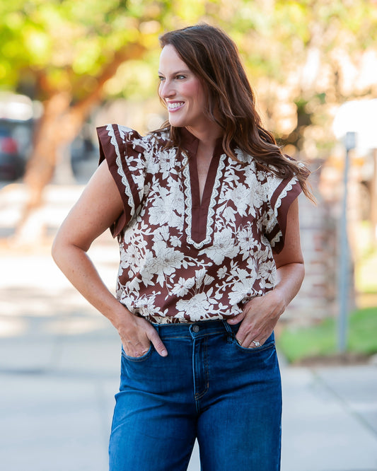Aston Flutter Sleeve Top