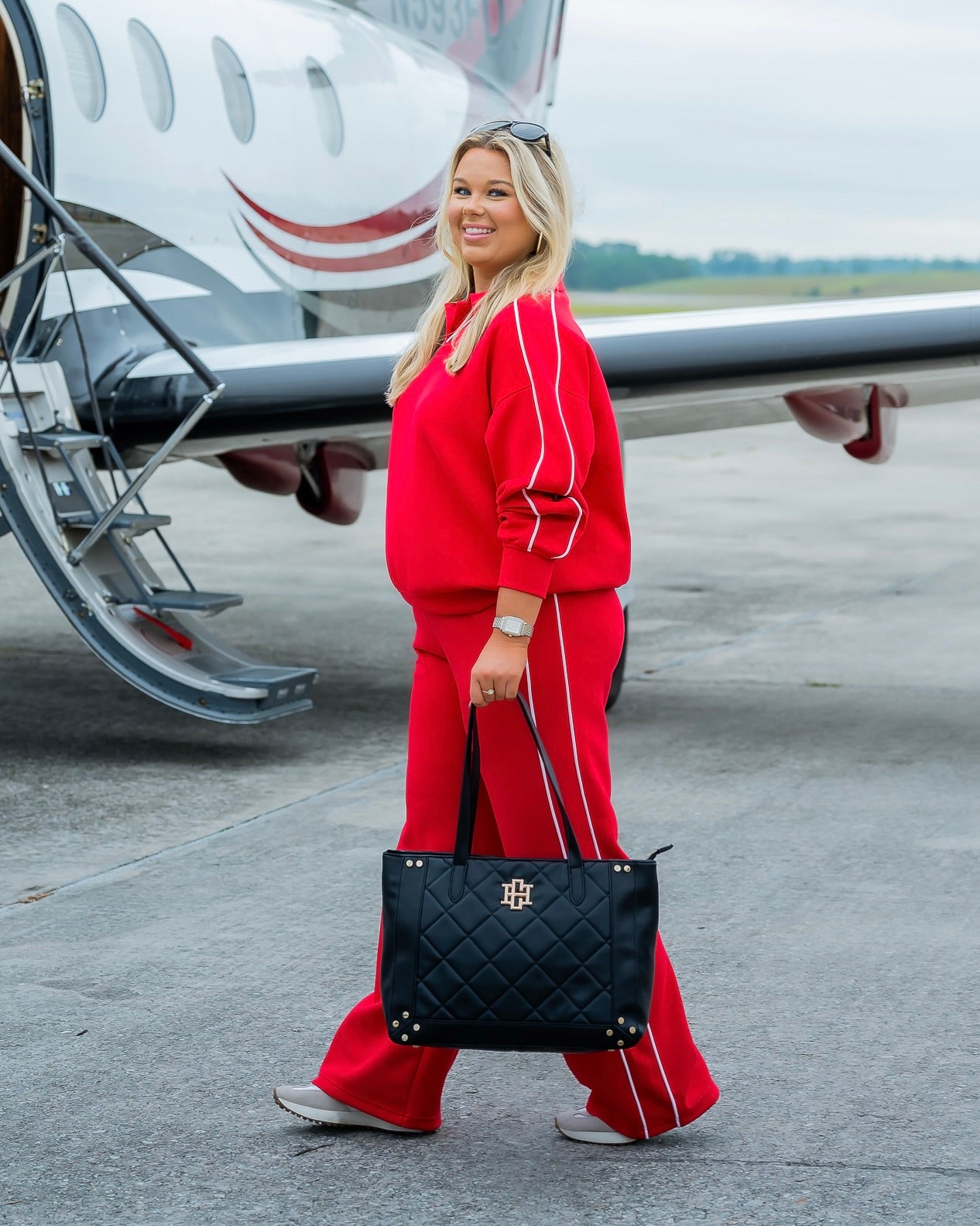 Effortlessly Elevated Pant-Red