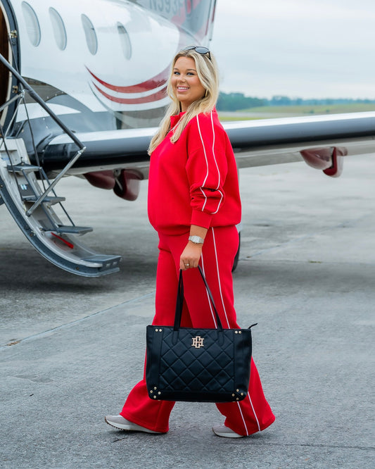 Effortlessly Elevated Pant-Red