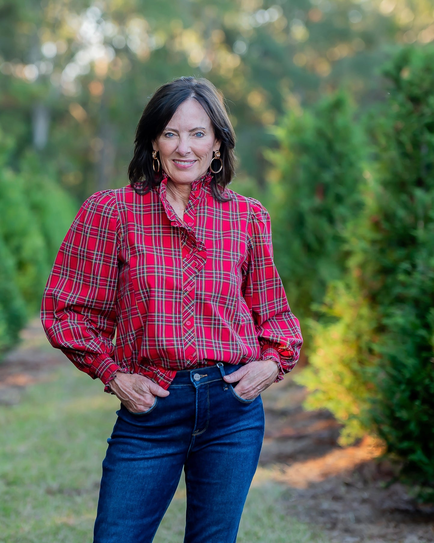 Westbrook Plaid Long Sleeve Top