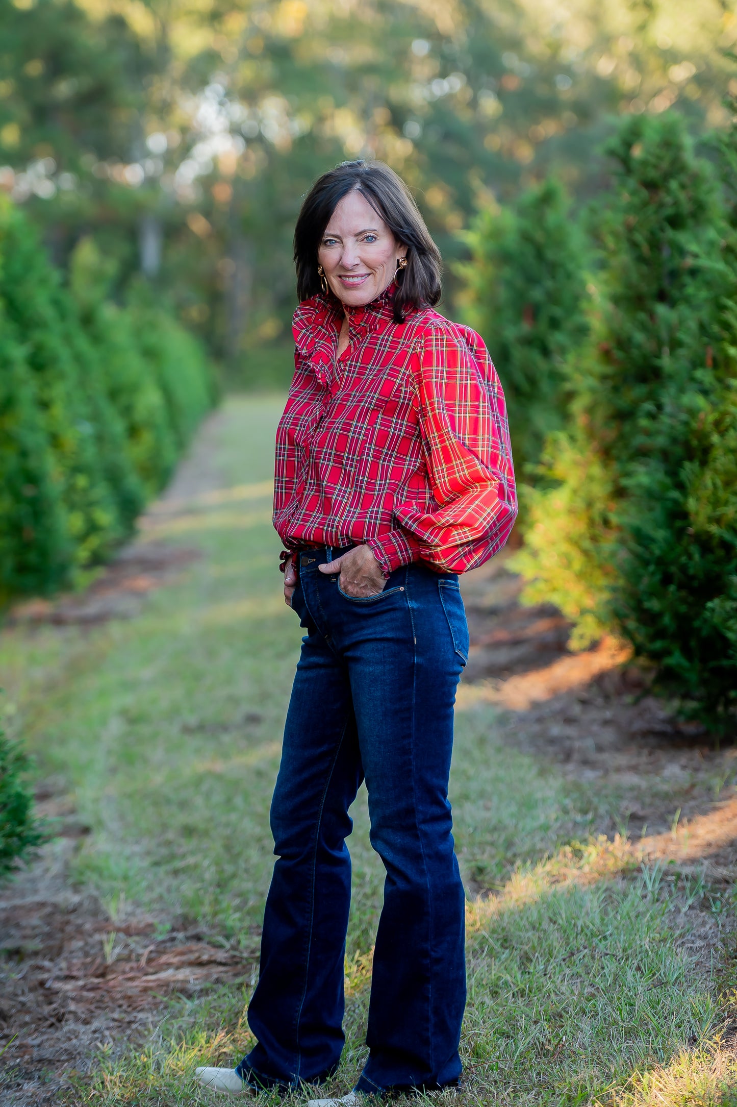 Westbrook Plaid Long Sleeve Top