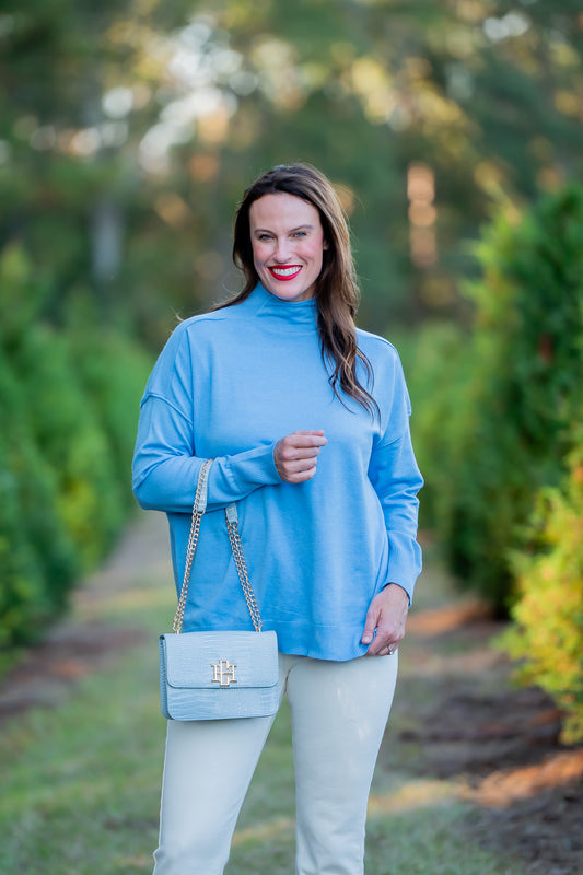 Coastal Blue Lightweight Sweater