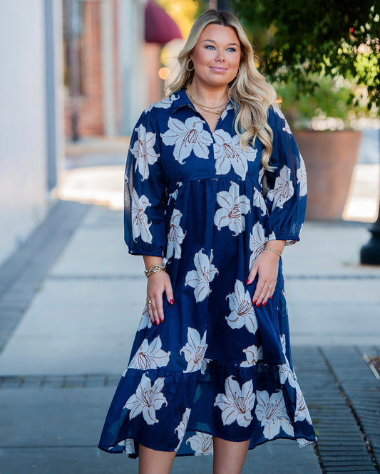 Lydia Floral Tiered Midi