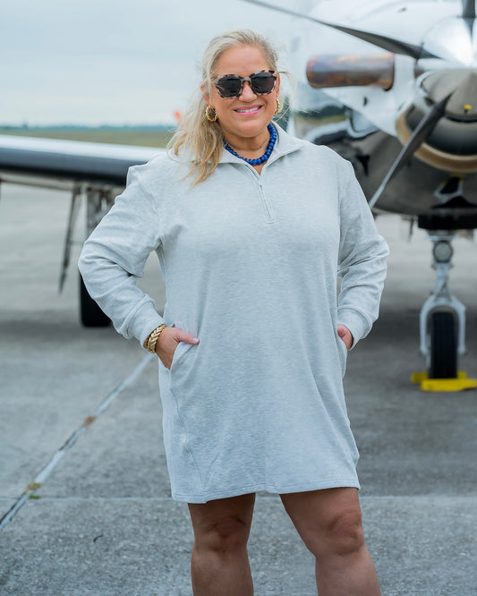 Jenna Quarter Zip Dress