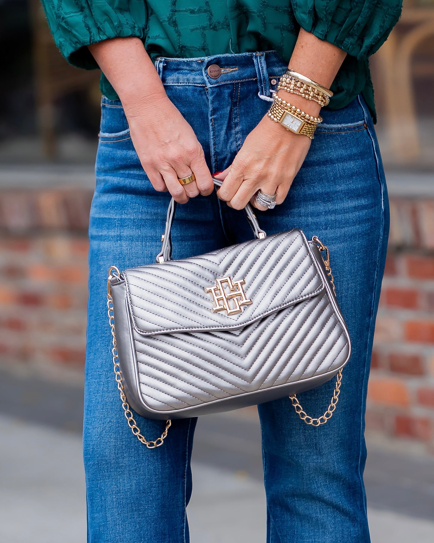 Sinclair Quilted Crossbody Black Pearl VQ