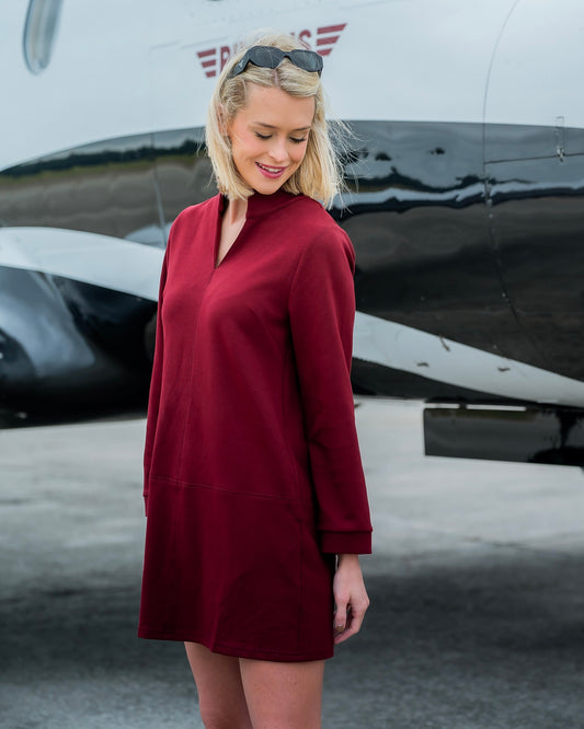 Bicknell Dress - Burgundy