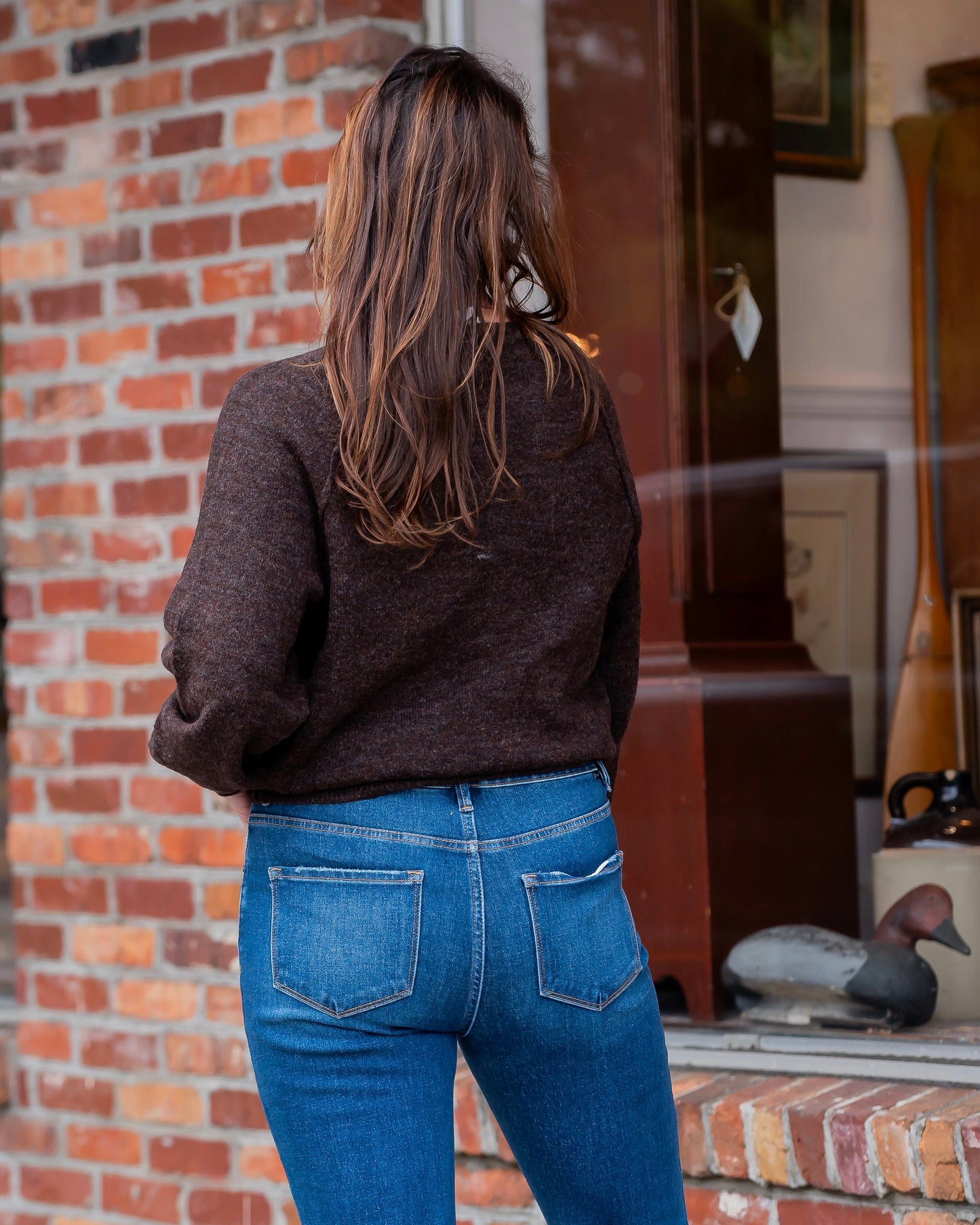 Loren Brown Henley Sweater