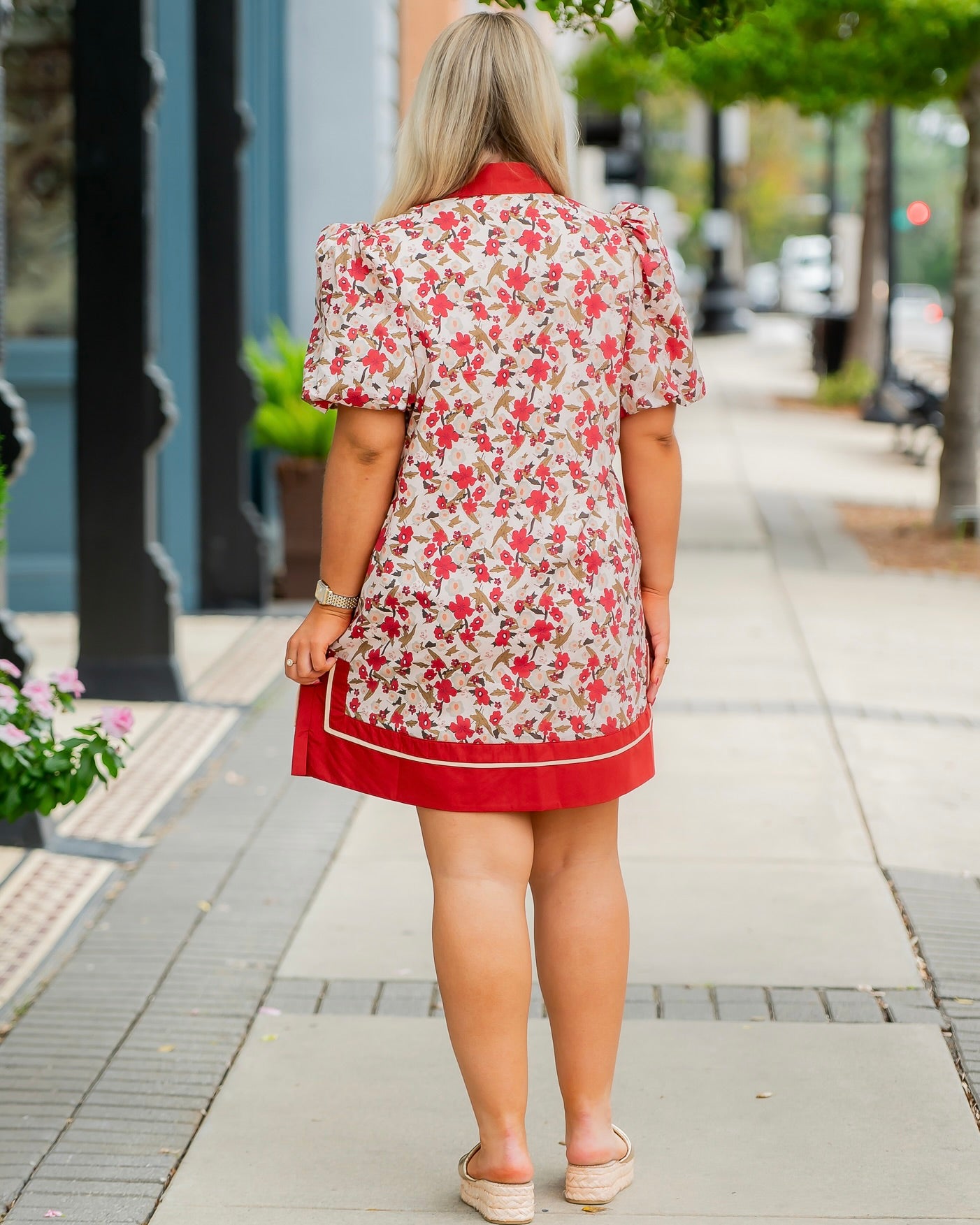 Flanders Floral Short Sleeve Dress