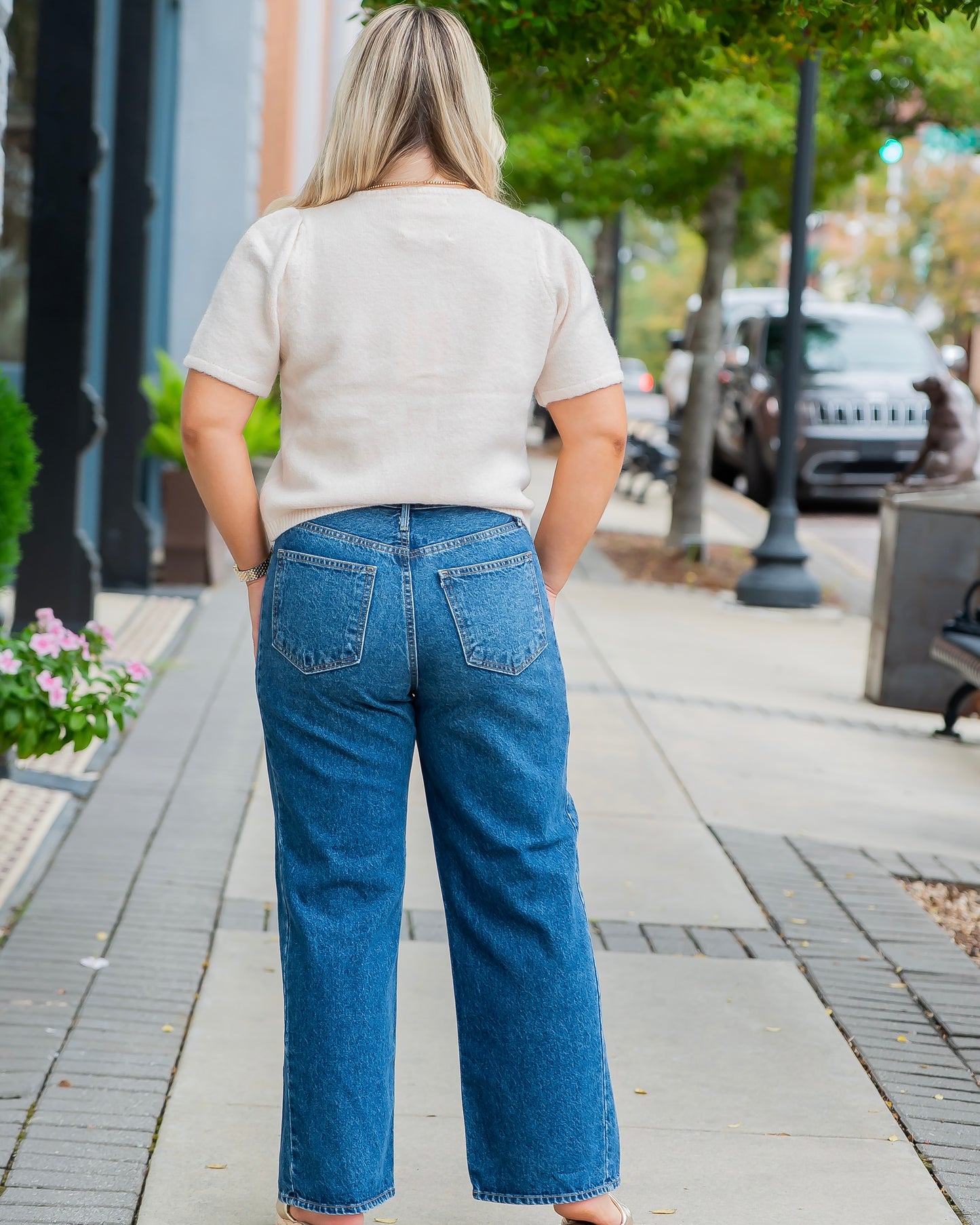 Easton Puff Sleeve Cardigan-Ivory Beige