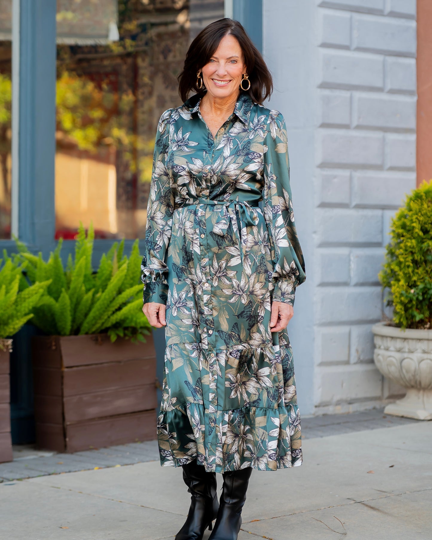 Remington Floral Shirt Dress